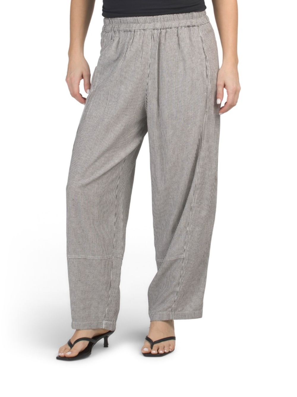 MAX STUDIO LONDON
Linen Blend Barrel Leg Trousers